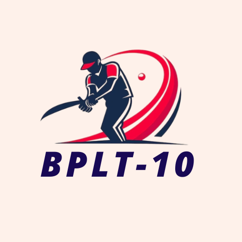 Red Blue and Black Dynamic Cricket Logo